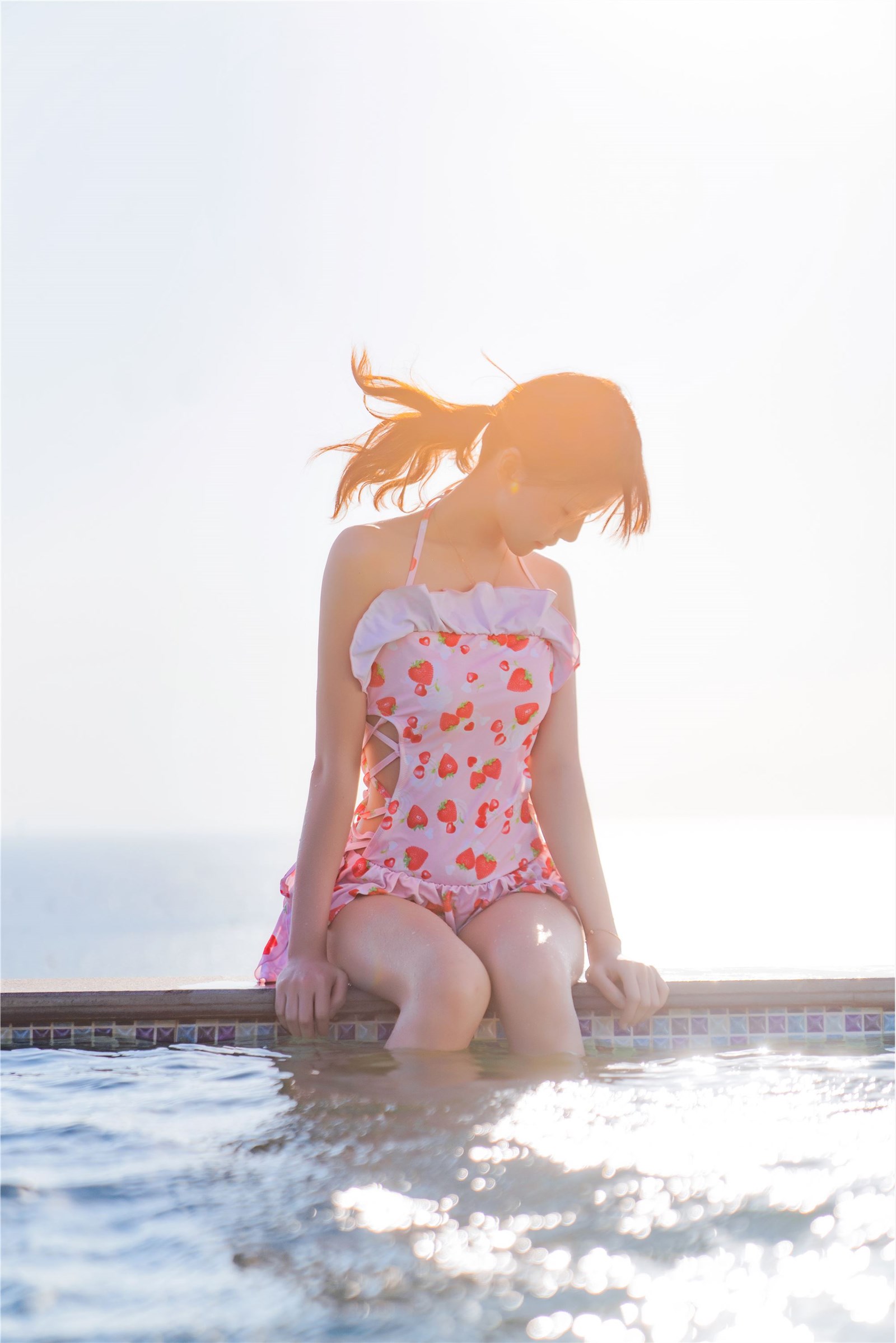 桜 Peach Meow Strawberry Swimsuit(3)